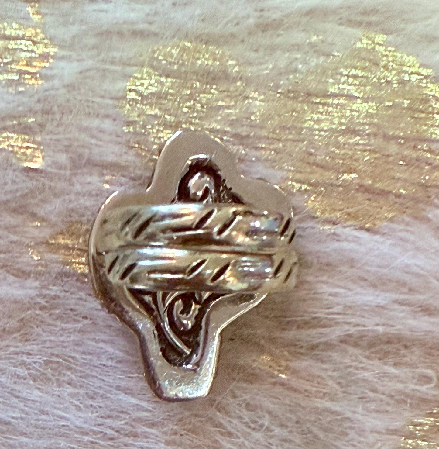 Tibetan Silver Adjustable Mini Cactus, Carved Buffalo Bone