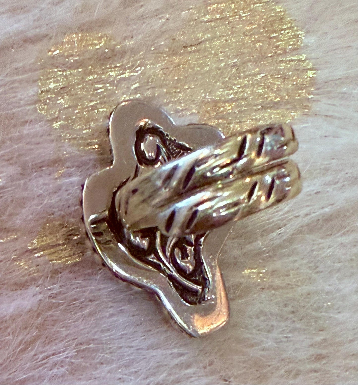 Tibetan Silver Adjustable Mini Cactus, Carved Buffalo Bone