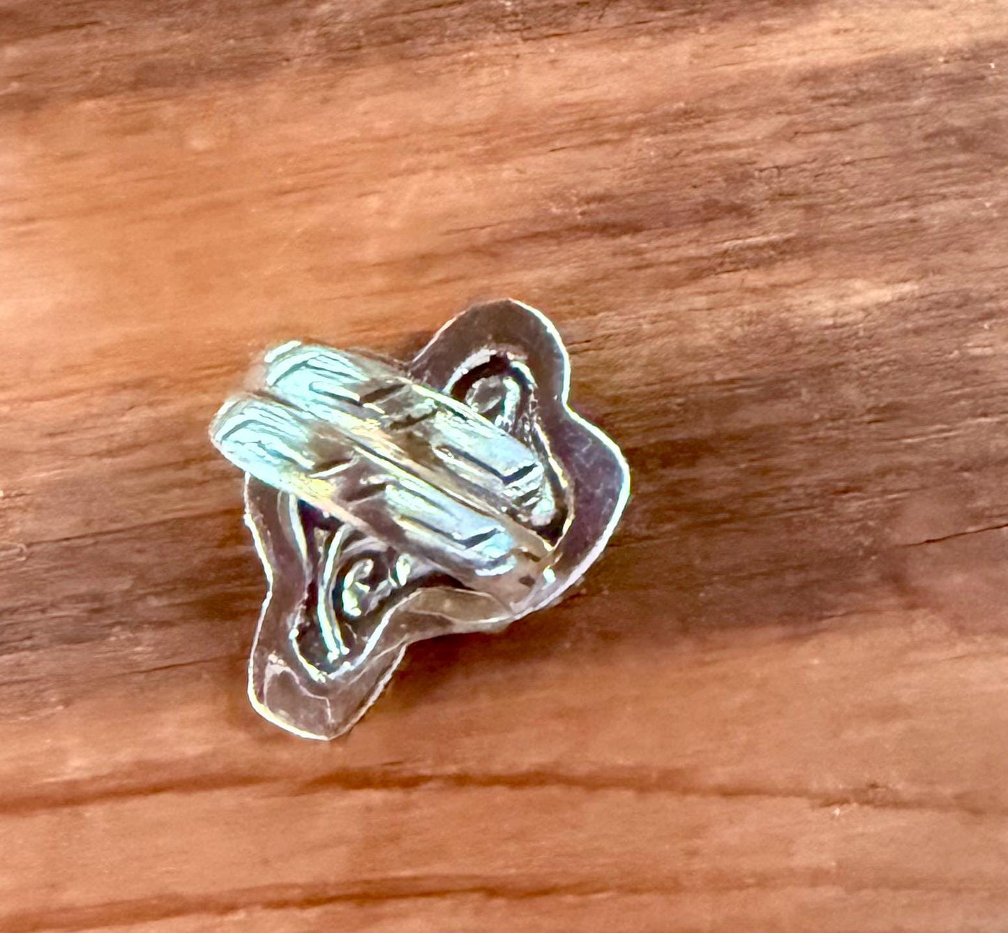 Tibetan Silver Adjustable Mini Cactus, Carved Buffalo Bone