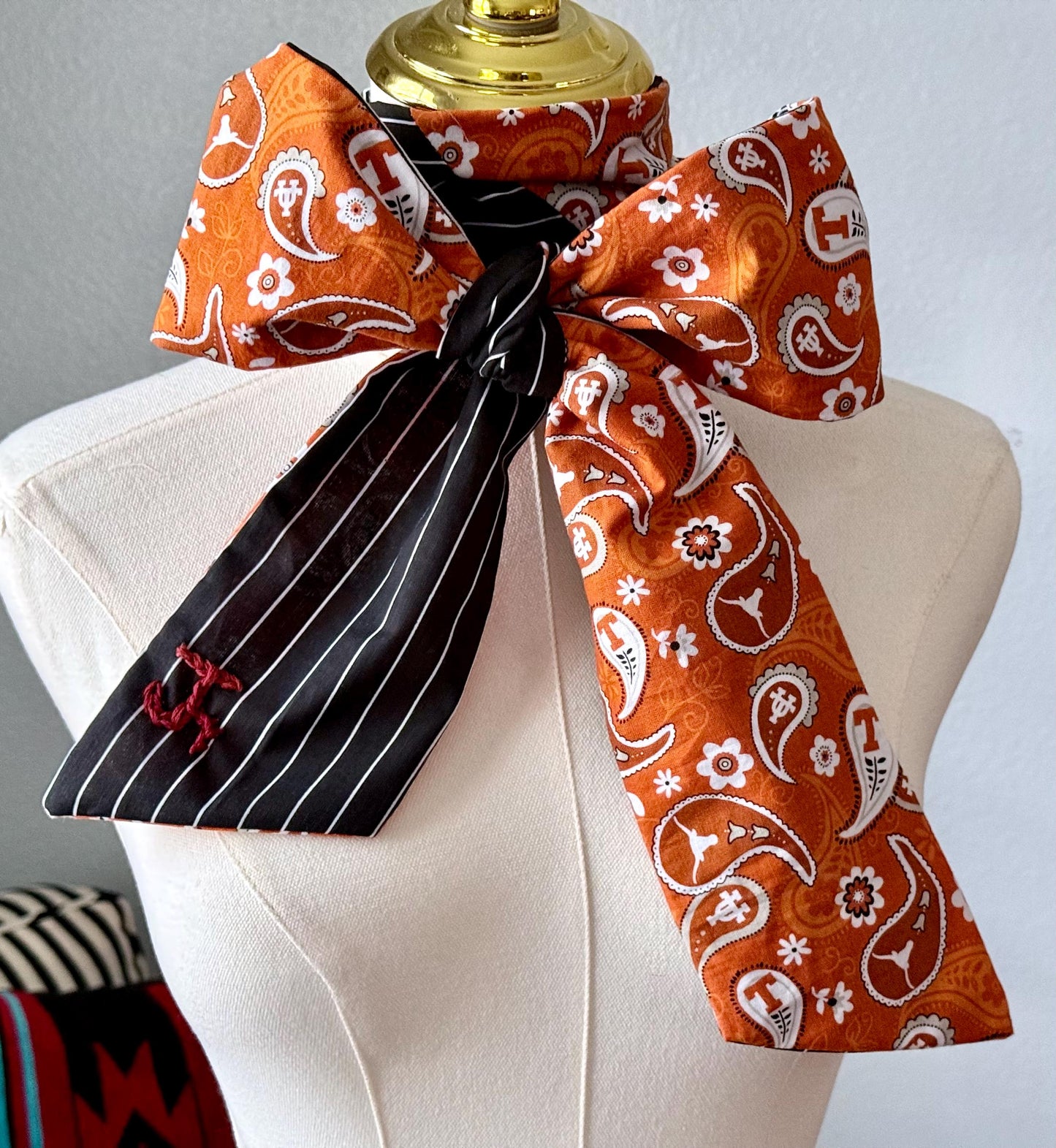 University of Texas Longhorns Skinnyish Scarf, 100% Cotton