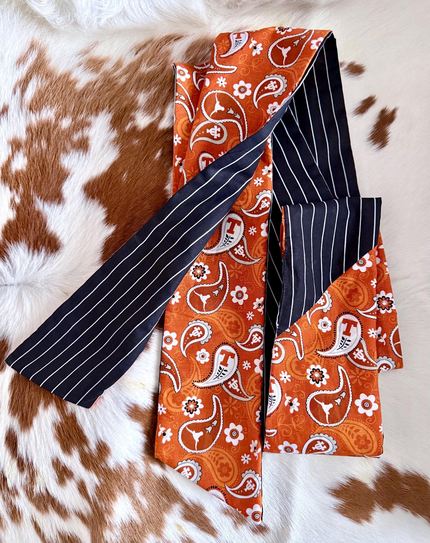 University of Texas Longhorns Skinnyish Scarf, 100% Cotton