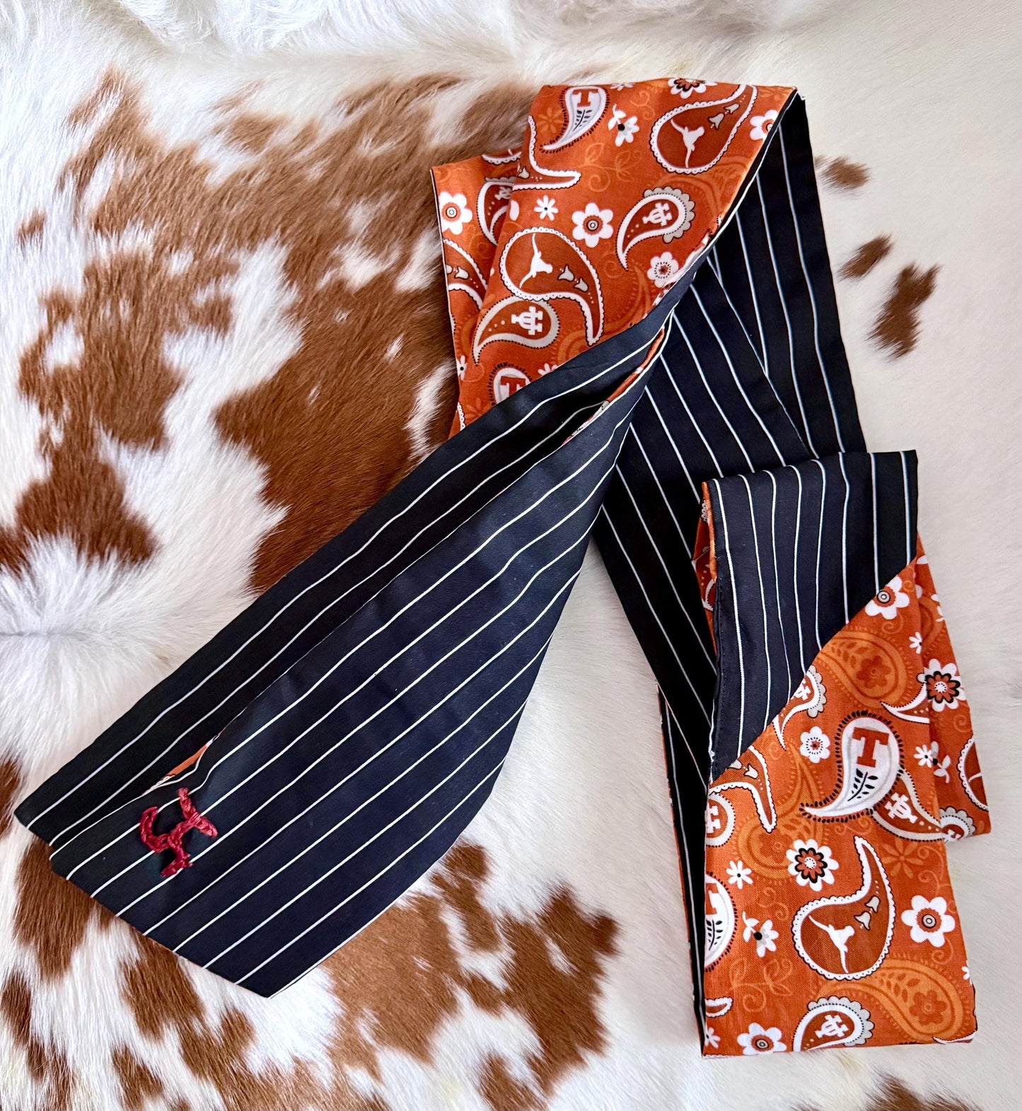 University of Texas Longhorns Skinnyish Scarf, 100% Cotton