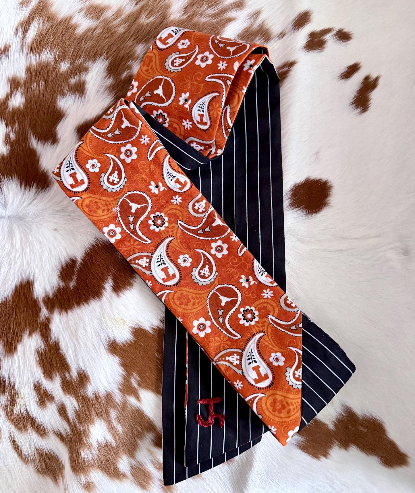 University of Texas Longhorns Skinnyish Scarf, 100% Cotton